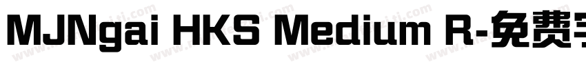 MJNgai HKS Medium R字体转换